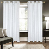 RT Designers Collection Aspen Premium Metallic Blackout Grommet Panel 54" x 90" White