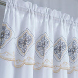 Oliva Gray Arcadia Embroidered Panel - 54x90" Gold