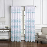 Oliva Gray Arcadia Embroidered Panel - 54x90" Teal