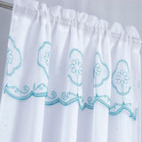 Oliva Gray Arcadia Embroidered Panel - 54x90" Teal