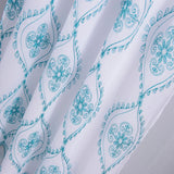 Oliva Gray Arcadia Embroidered Panel - 54x90" Teal