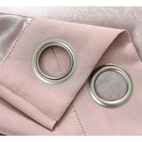 RT Designer Collection Anchorage Blackout Grommet Luxurious Modern Design Curtain Panel 54" x 95" Blush