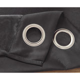 RT Designer Collection Anchorage Blackout Grommet Luxurious Modern Design Curtain Panel 54" x 95" Charcoal