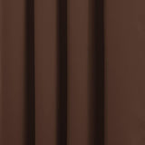 RT Designer Collection Anchorage Blackout Grommet Luxurious Modern Design Curtain Panel 54" x 95" Chocolate