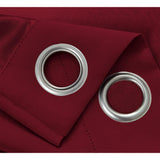RT Designer Collection Anchorage Blackout Grommet Luxurious Modern Design Curtain Panel 54" x 95" Red