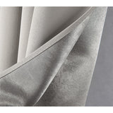 RT Designer Collection Anchorage Blackout Grommet Luxurious Modern Design Curtain Panel 54" x 95" Silver