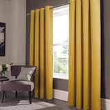 RT Designer Collection Anchorage Blackout Grommet Luxurious Modern Design Curtain Panel 54" x 95" Yellow