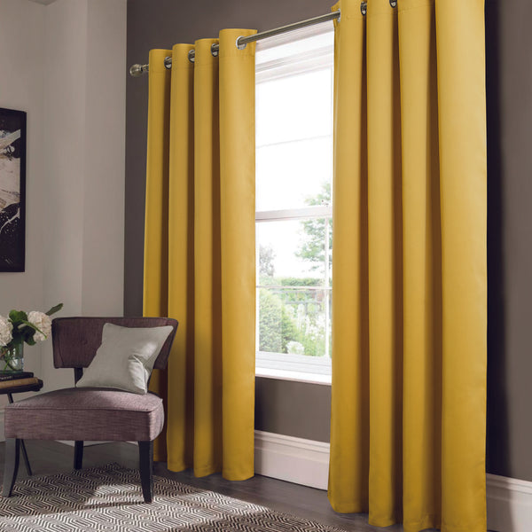 RT Designer Collection Anchorage Blackout Grommet Luxurious Modern Design Curtai