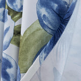 RT Designer Collection April Printed Blackout Luxurious Decorative Grommet Curtain Panel 54" x 84" Blue