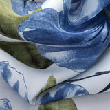 RT Designer Collection April Printed Blackout Luxurious Decorative Grommet Curtain Panel 54" x 84" Blue