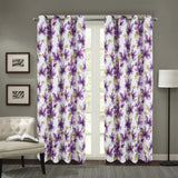 RT Designer Collection April Printed Blackout Luxurious Decorative Grommet Curtain Panel 54" x 84" Lilac