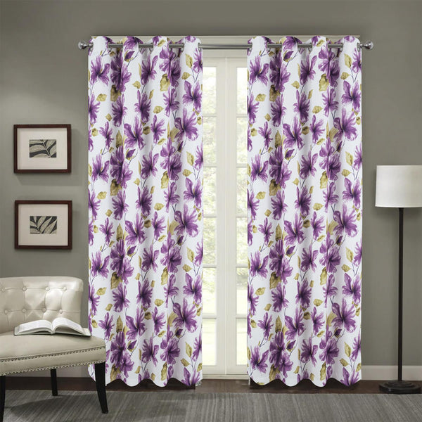 RT Designer Collection April Printed Blackout Luxurious Decorative Grommet Curta