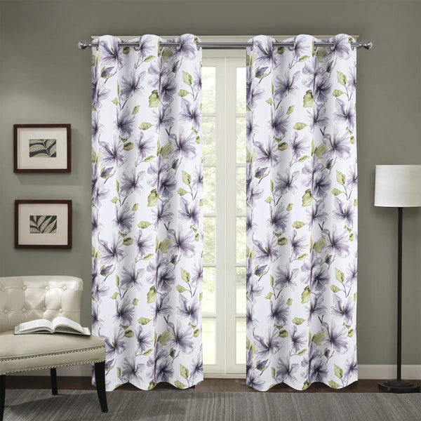 RT Designer Collection April Printed Blackout Luxurious Decorative Grommet Curta