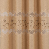 RT Designer Collection Alice Macrame Luxurious Decorative Rod Pocket Curtain Panel 54" x 84" Gold