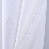 RT Designer Collection Alice Macrame Luxurious Decorative Rod Pocket Curtain Panel 54" x 84" White