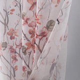 RT Designers Collection Amelia Printed Doily Grommet Light Filtering Curtain Panels for Bedroom Rose