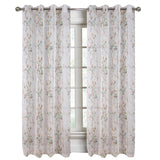 RT Designers Collection Amelia Printed Doily Grommet Light Filtering Curtain Panels for Bedroom Sage