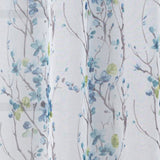 Olivia Gray 100% Polyester 72 GSM Amelia Printed Doily Grommet Curtain Panel Blue