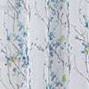 Olivia Gray 100% Polyester 72 GSM Amelia Printed Doily Grommet Curtain Panel Blue