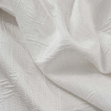 RT Designers Collection Brookfield Jacquard High Quality Light Filtering Grommet Curtain Panel White