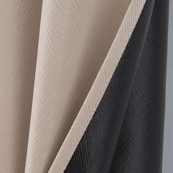 RT Designers Collection Barron 100% Blackout Grommet Curtain Panel 54" x 90" Bei