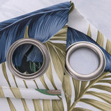 RT Designer Collection Brazil Printed Blackout Luxurious Decorative Grommet Curtain Panel 54" x 90" Blue