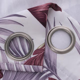 RT Designer Collection Brazil Printed Blackout Luxurious Decorative Grommet Curtain Panel 54" x 90" Burgundy