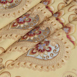 RT Designers Collection Bonnie Macrame Rod Pocket Room Darkening Curtain Panels for Living Room 52" x 84" Gold
