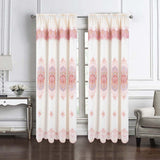 RT Designer Collection Betsy Macrame Rod Pocket Curtain Panel 52" x 84" Blush