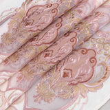 RT Designer Collection Betsy Macrame Rod Pocket Curtain Panel 52" x 84" Blush