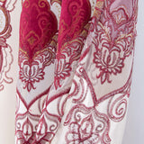 RT Designer Collection Betsy Macrame Rod Pocket Curtain Panel 52" x 84" Burgundy