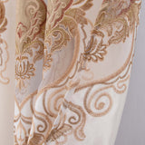 RT Designer Collection Betsy Macrame Rod Pocket Curtain Panel 52" x 84" Gold