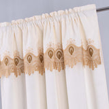 RT Designer Collection Betsy Macrame Rod Pocket Curtain Panel 52" x 84" Gold