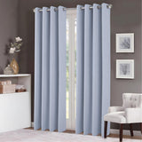 RT Designers Collection Boden 100% Blackout Grommet Curtain Panel 54" x 90" Sky Blue