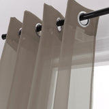 RT Designers Collection Cara Grommet Curtain Panel for Windows 54" x 84" Chocolate