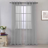 RT Designers Collection Cara Grommet Curtain Panel for Windows 54" x 84" Grey