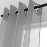 RT Designers Collection Cara Grommet Curtain Panel for Windows 54" x 84" Grey