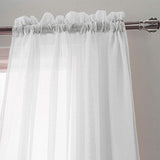 RT Designers Collection Celine Sheer Rod Pocket Curtain Panel Pair - 55x90", Beige