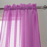 Olivia Gray Celine Sophisticated Sheer Curtain Panel for Living Room, Bedroom, Kitchen, Dining Room & More - Machine Washable Sheer Rod Pocket Curtain Panels - 55-inch x 90-inch