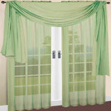 RT Designers Celine Sheer Rod Pocket Top Panel 60" x 90" Sage