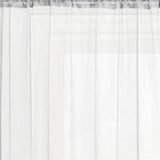 RT Designers Collection Celine Sheer 55 x 90 in. Rod Pocket Curtain Panel White