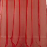 RT Designers Collection Cara One Sheer Grommet Light Filtering Curtain Panel 54" x 90" Red