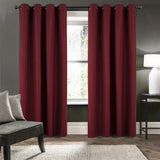 RT Designers Collection Cabana 100% Blackout Grommet Curtain Panel 54" x 90" Burgundy