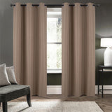 RT Designers Collection Cabana 100% Blackout Grommet Curtain Panel 54" x 90" Taupe