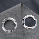 RT Designers Collection Cabana Two Pack Premium Grommet Curtain Panel 54" x 84" Charcoal