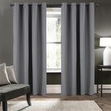 RT Designers Collection Cabana Two Pack Premium Grommet Curtain Panel 54" x 84" Charcoal