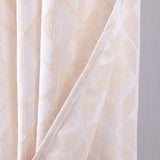RT Designer Collection Cubix Jacquard Grommet Luxurious Modern Design Curtain Panel 54" x 84" Silver
