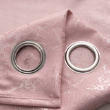 RT Designer Collection Cosmo Shimmer Jacquard Grommet Curtain Panel 54" x 84" Blush