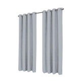 RT Designer Collection Cassi Shimmer Jacquard Grommet Curtain Panel 54" x 90" Grey
