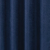 RT Designer Collection Cassi Shimmer Jacquard Grommet Curtain Panel 54" x 90" Navy Blue